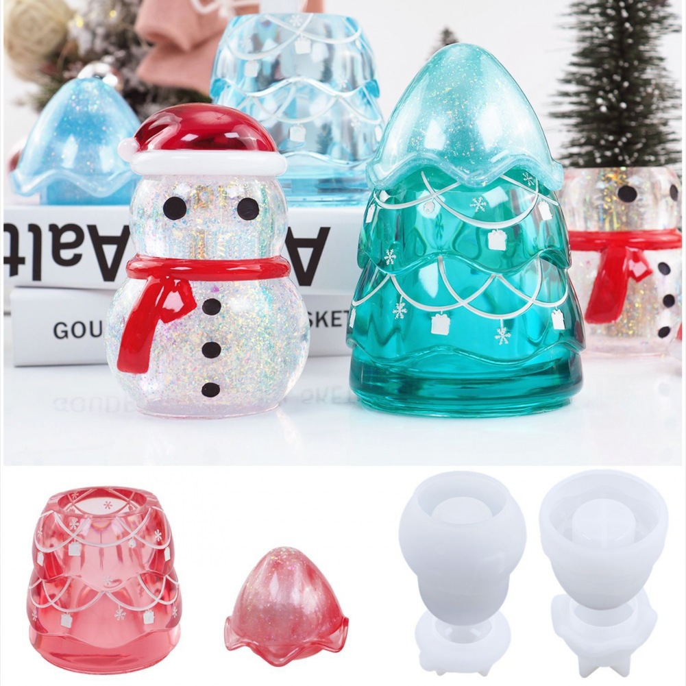 Craft Embellishment Storage - Weihnachten Lagerung Jar Epoxy Harz Form