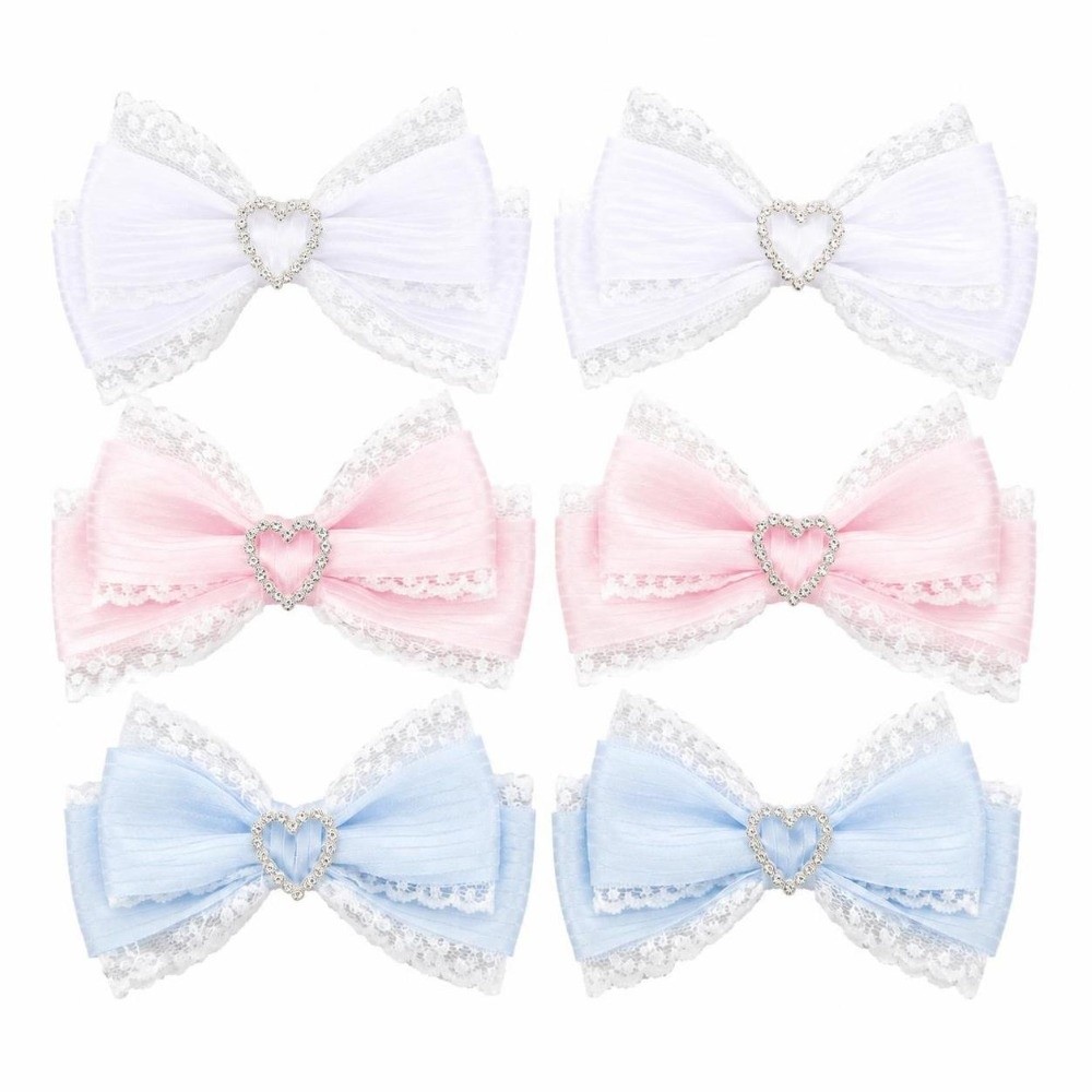 1 Paar Haarspangen mit Satinsc – Lace Ribbon Trim Bewertung und Preis