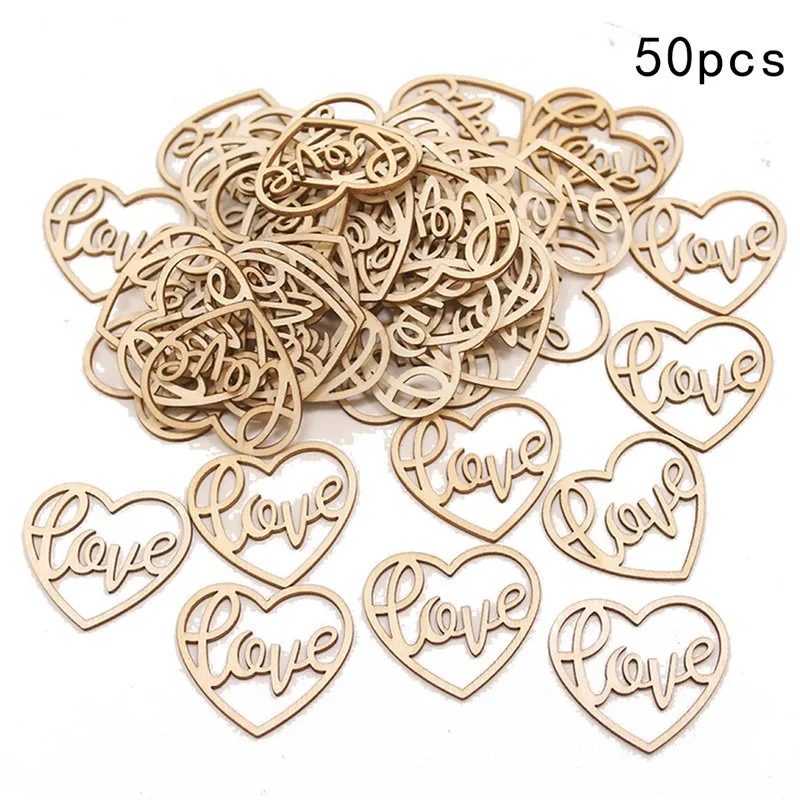 50 Stück Herzförmige Holzornam – Embellish Craft Bewertung und Preis