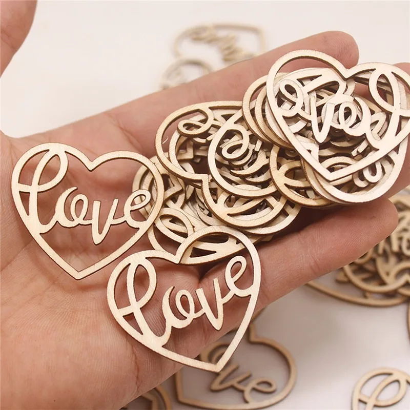 50 Stück Herzförmige Holzornam – Embellish Craft Bewertung und Preis