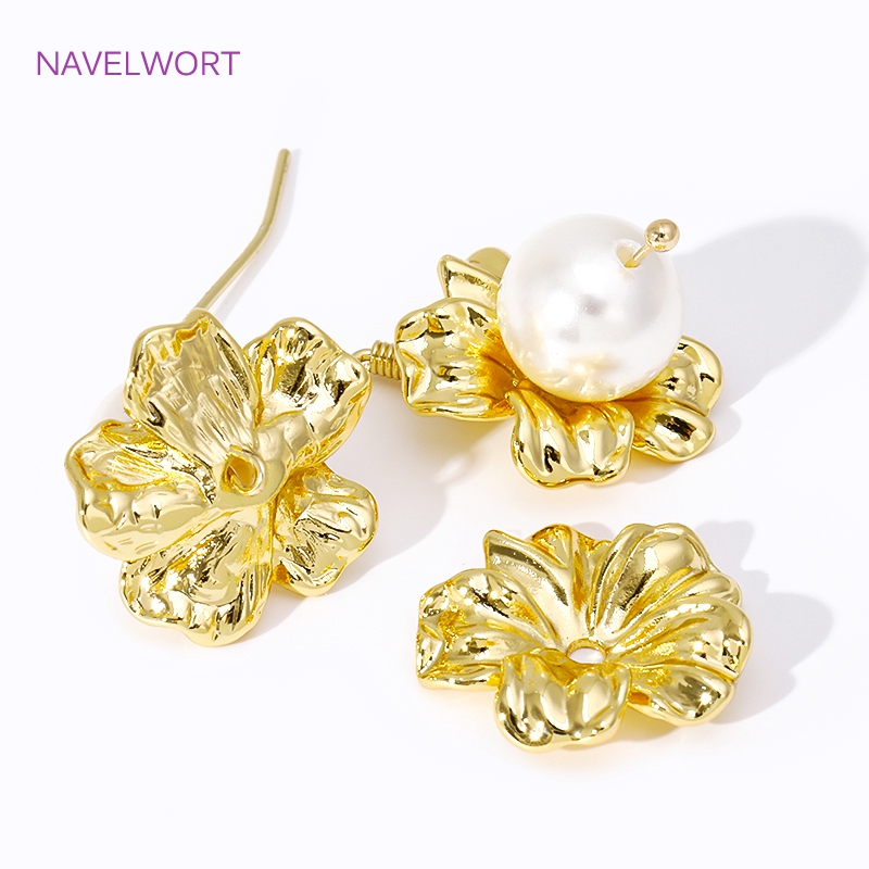 18K vergoldete große Blumenper – Embellishment Crafts Bewertung und Preis