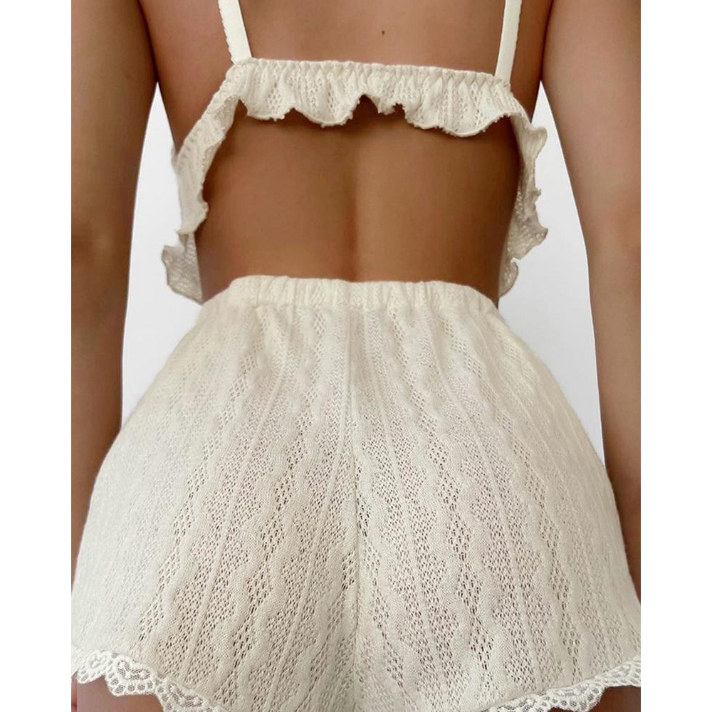 Cmi-Set mit Spitzenbesatz, Rüs – Elastic Lace Trim Bewertung und Preis