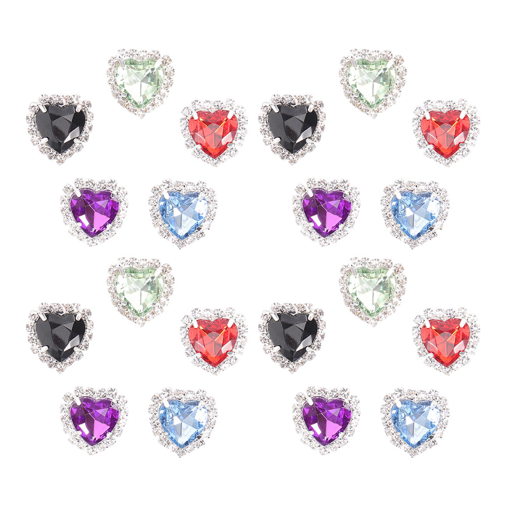 30 Stück Herz-Strasssteine zum – Sew On Rhinestone Bewertung und Preis