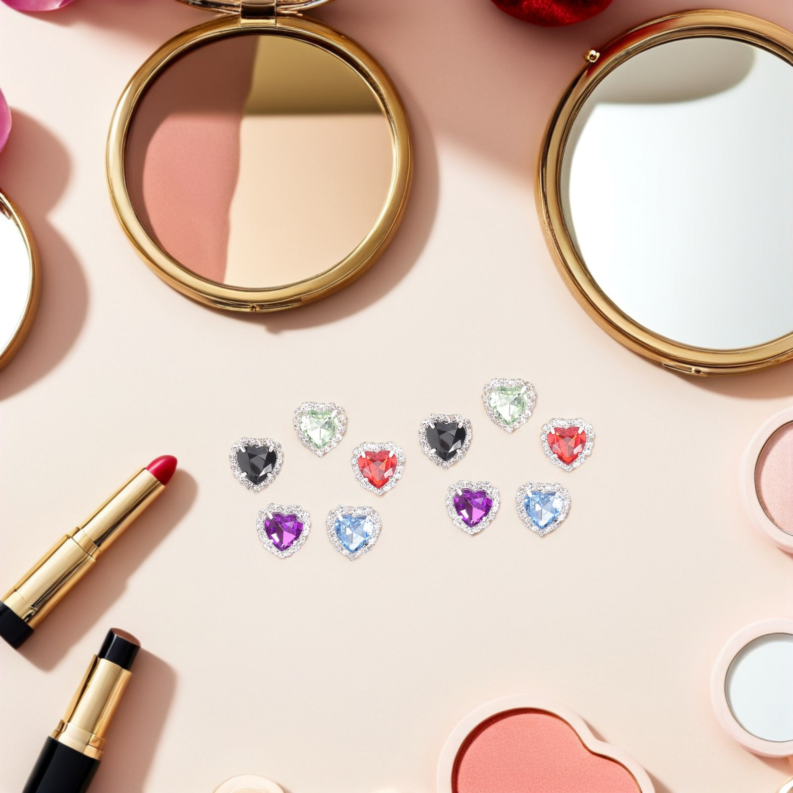 30 Stück Herz-Strasssteine zum – Sew On Rhinestone Bewertung und Preis