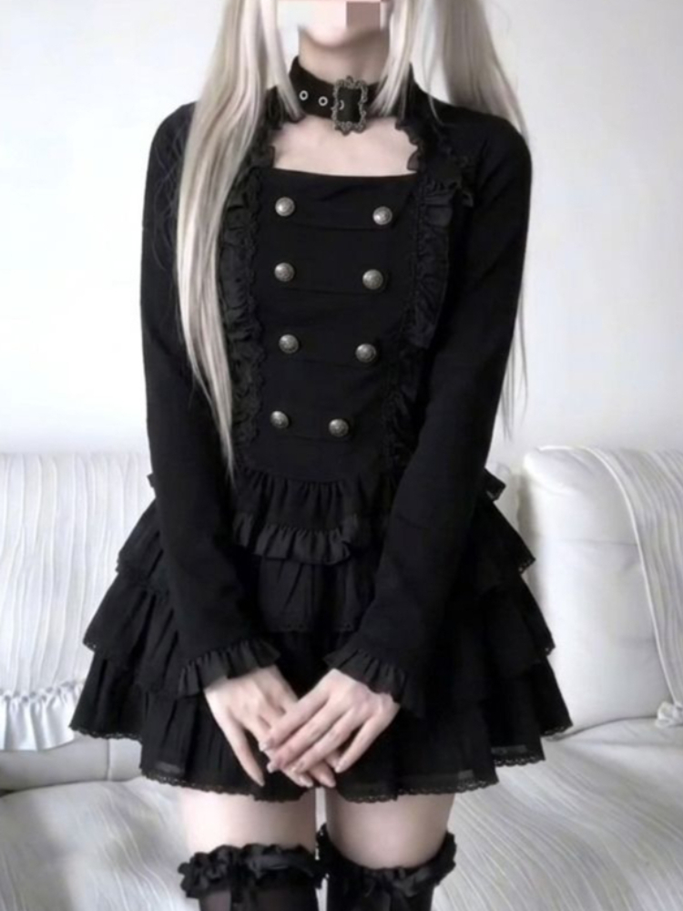 Gothic Harajuku Lolita 2-teili – Elastic Lace Trim Bewertung und Preis