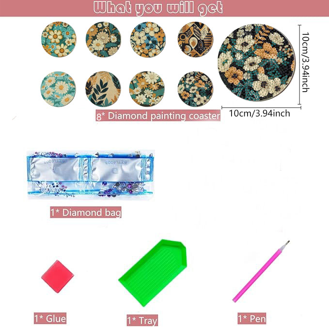8-teiliges DIY Diamant-Malerei – Embellishment Crafts Bewertung und Preis